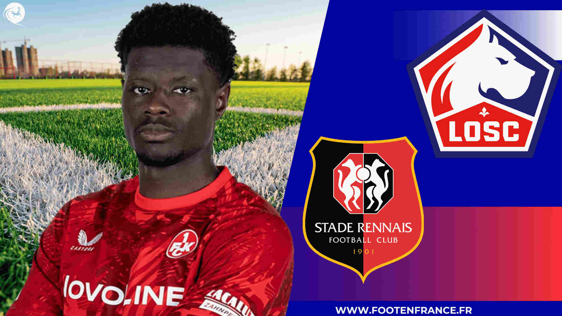 Ragnar Ache (FC Kaiserslautern) suivi par le LOSC et le Stade Rennais